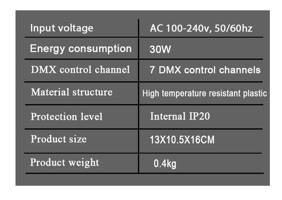 SHEHDS 1PCS Drahtlose LED Par COB 30W RGB Mixed DMX512 Bühne Effekt Beleuchtung Gut Für DJ Disco Hause geburtstag Party Nachtclub – Detail 4
