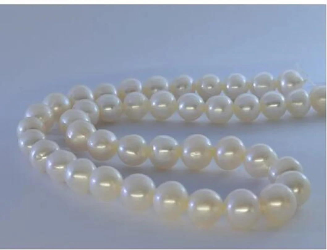

18“ AAAA Japanese Akoya 9-10 mm White pearl Necklace Fine Jewelry Gifts