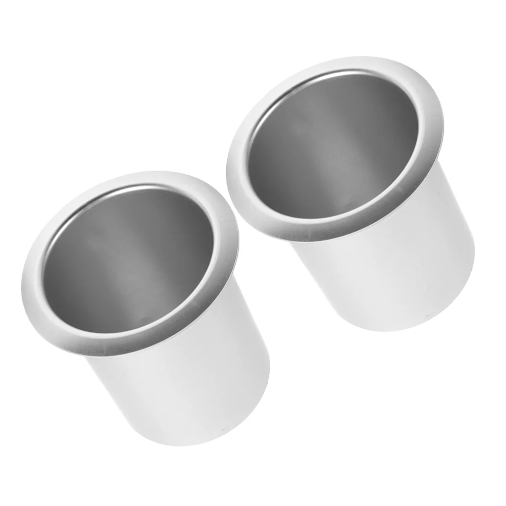 2 Pcs Sofa Cup Holder Handles Replacement Accessory Drinks Stainless Steel