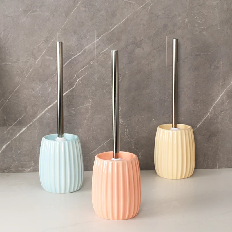 Description Picture 3 of itemCeramic Toilet Brush Set Toilet Accessories Home Decor Hotel Bathroom Utensils Household Cleaning Tools Ceramic Toilet Brush Cup