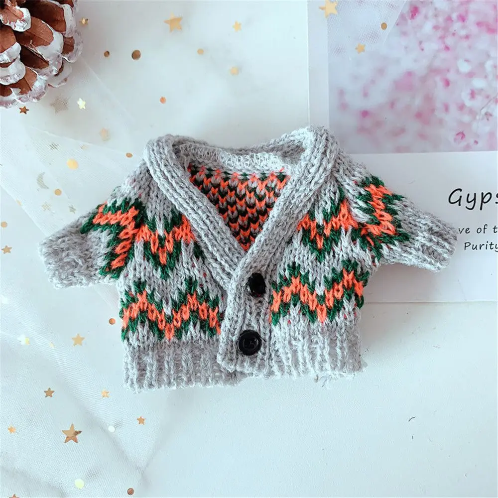 Doll Clothes for 20cm Dolls Plush Doll's Clothing Sweater Stuffed Toy Dolls Outfit for Idol Dolls Accessories