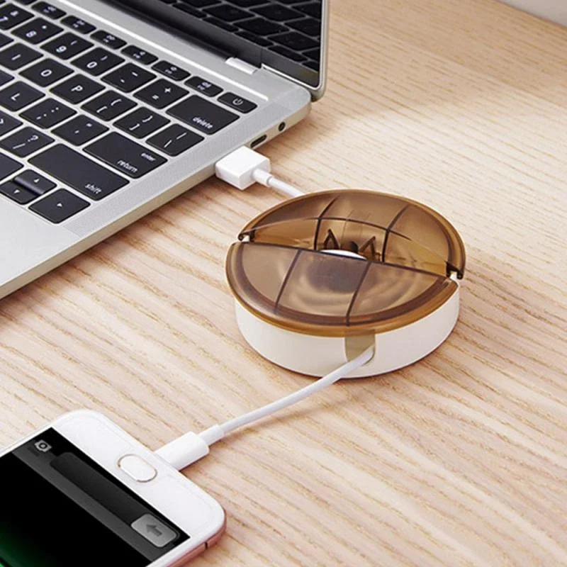 Charging Cord Organizer 4 Colors Flexible Cable Organizer Retractable Portable Cord For Home Office Cable Winder 1pc cable organizer