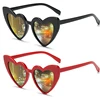 Women Fashion Heart Shaped Effects Glasses Watch The Lights Change To Heart Shape At Night Diffraction Glasses Female Sunglasses 1