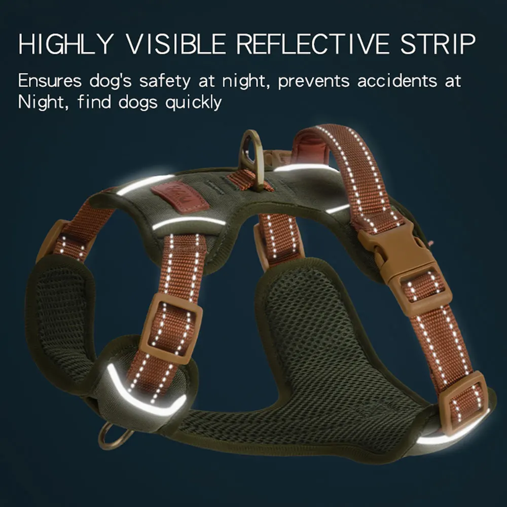 HP308 Reflective Pet Harness – Adjustable & Comfortable Dog Vest 3