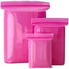 100Pcs PE Pink Thickened 0.13mm Clear Zip Lock Bags Dustproof Sealed Bag Pull Bone Plastic Storage Bag Reclosable Poly Zip Bags 1