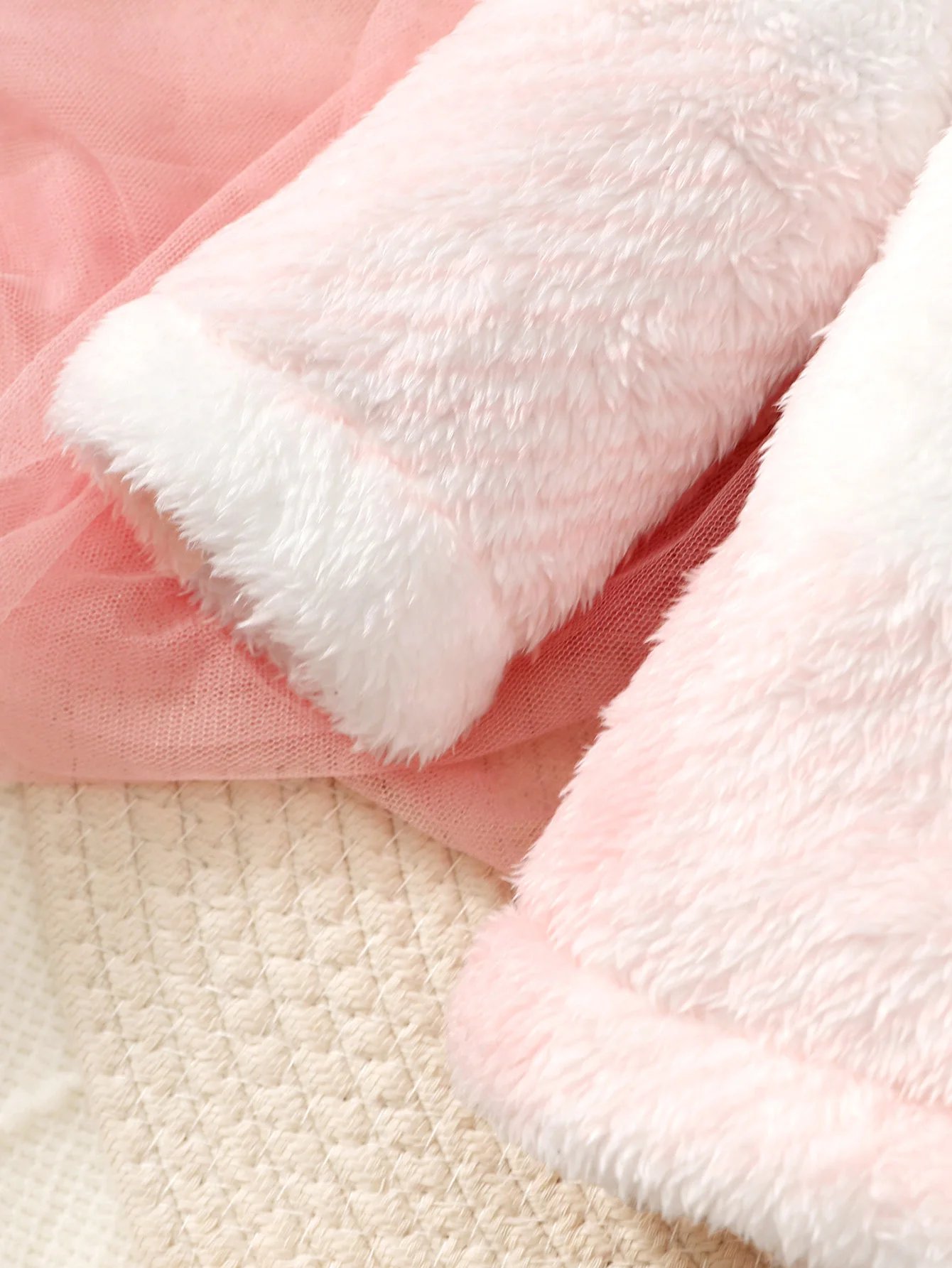 Autumn And Winter Female Baby Coat Stand Collar Long Sleeve Gradient Pink Wool Baby Girl Fashion Top