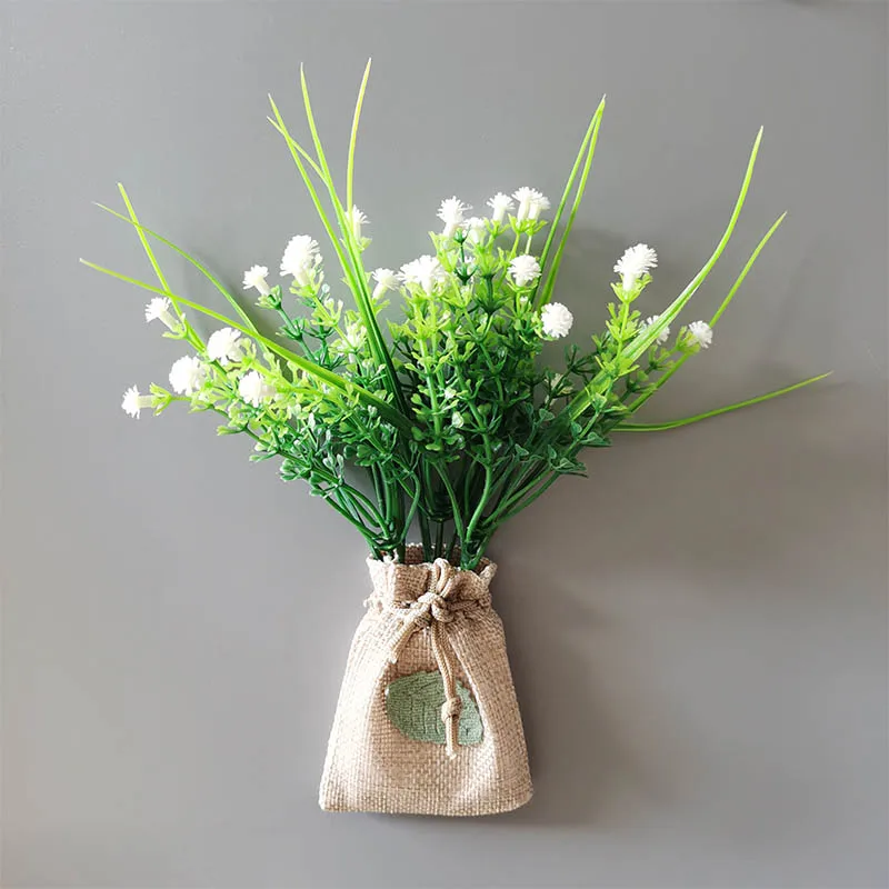Buy 3 Get 1 Linen Bag Artificial Flower Magnetic Stickers DIY Simulation Flower Refrigerator Magnet Kitchen Home Decoration Gift magnetic sticker,magnetic fridge stickers