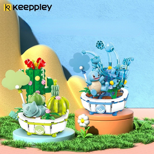 Keeppley Pokemon Seires Building Blocks Potted Assembled Toys Decoration  Gifts kids - AliExpress