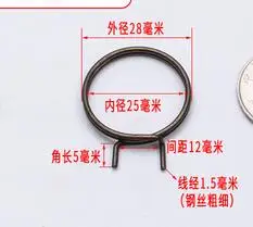 10 Molle Di Torsione Per Maniglia Porta Interna | Ricambio Per Maniglie Destra E Sinistra, Diametro 19/29 Mm, Acciaio Inox