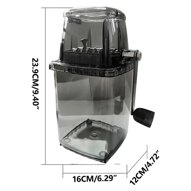 A24F-Household Manual Ice Crusher Transparent Multi-Purpose Hand Shaved Ice Machine, Shaved Ice Machine 6