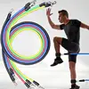 11pcs TPE Resistance Band Set Fitness Band Pull Rope Elastic Training Band With Door Anchor Handles Carry Bag Legs Ankle Straps 3