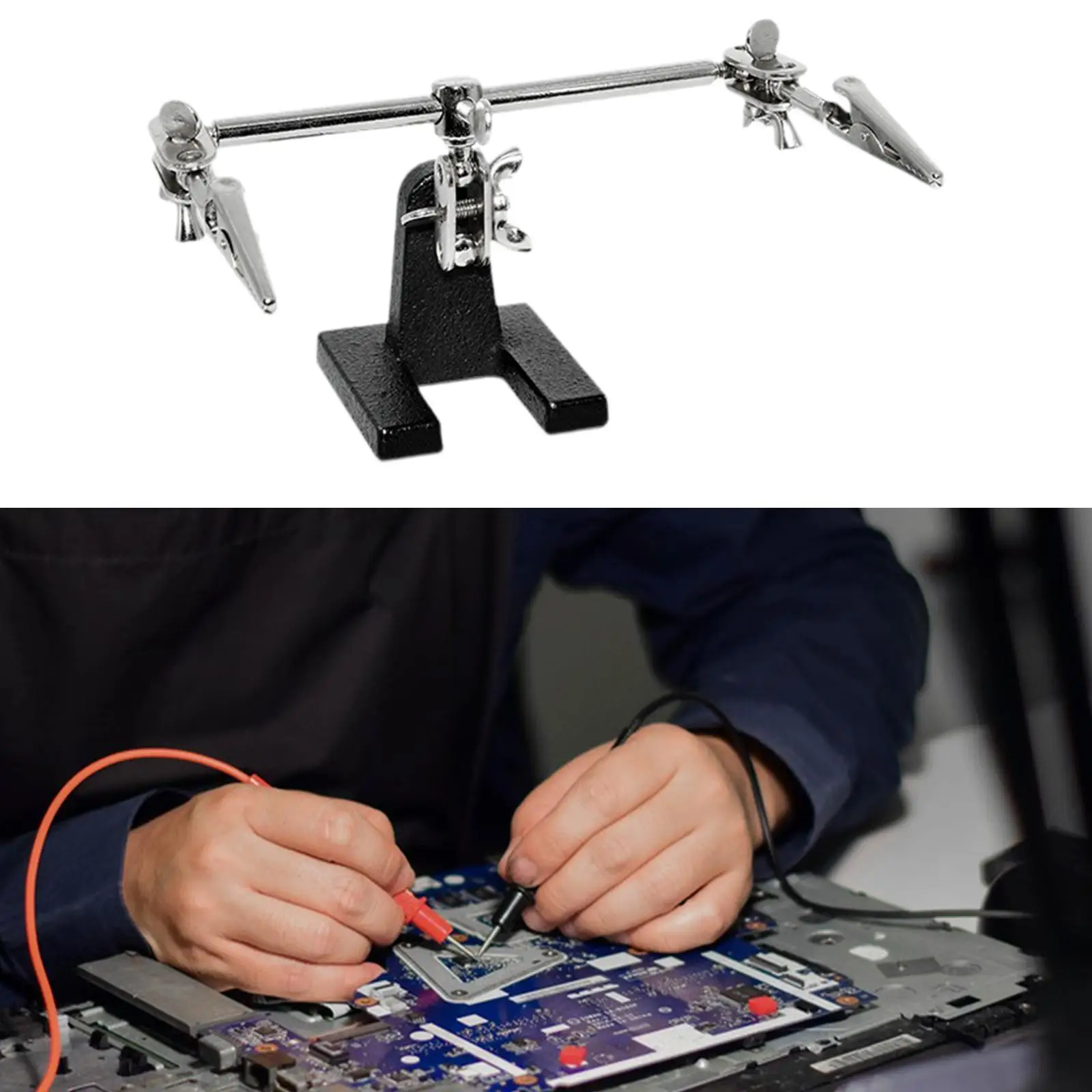Circuit Board Holder Fixing Tools Clip Clamping Kit Stable 360 Degree Rotation Circuit Board Jig Repair Tool Flexible PCB Holder 4