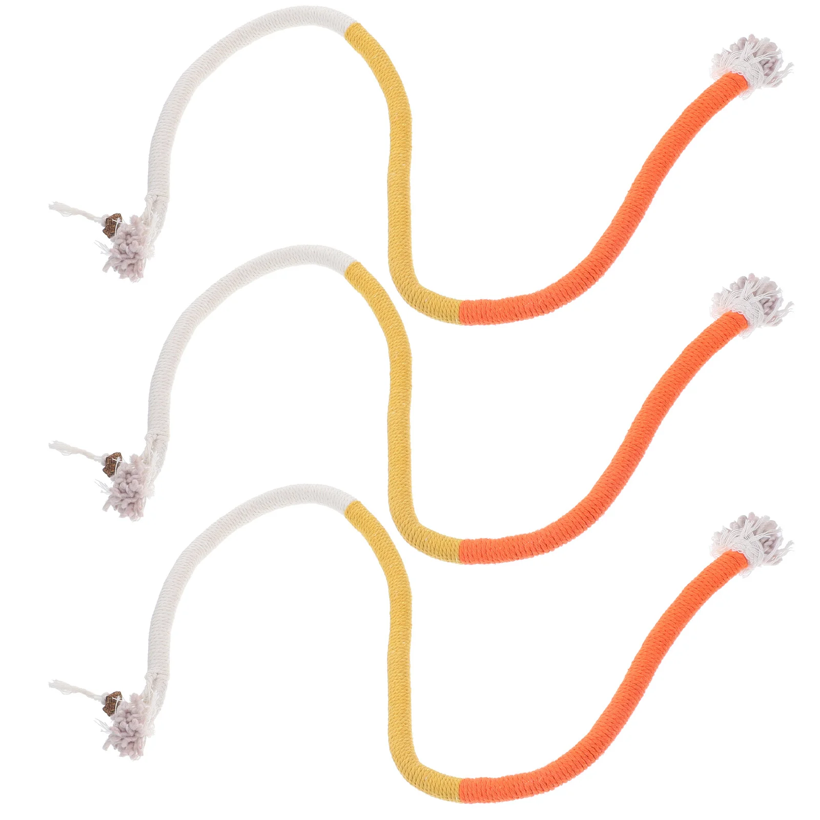 

3 Pcs Cat Toy Car Grinding Toys Biting-resistant Cats Bite Pet Playing Cotton Rope