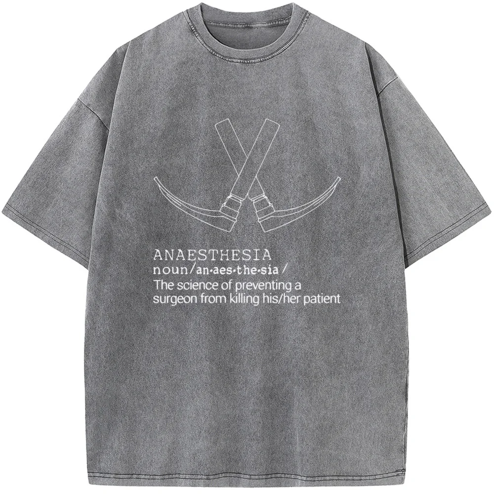 Humorous Anaesthesia Science Graphic T-Shirt - Premium 230g Washed Fabric