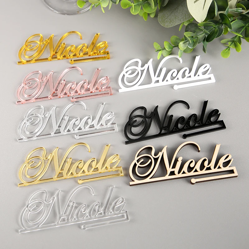 Wedding Wine Charms Place Cards Glass Markers