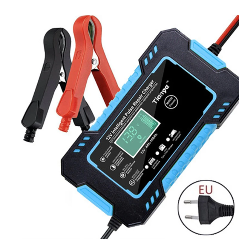 Intelligent Car Motorcycle Battery Charger Overheat Overcharge Multiple