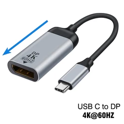 8K Multi-Port USB-C to Display Adapter with HDMI, DisplayPort, Mini DisplayPort, and VGA Connectivity (C to DP 4K60HZ C)