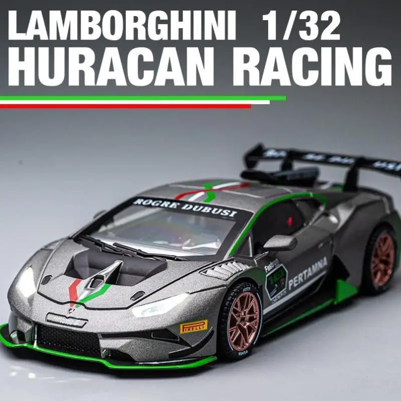 1:32 Huracan St Evo Alloy Sports Car Model Diecast & Toy Vehicle Metal Toy Car Model Simulazione Sound Light Collection Gift