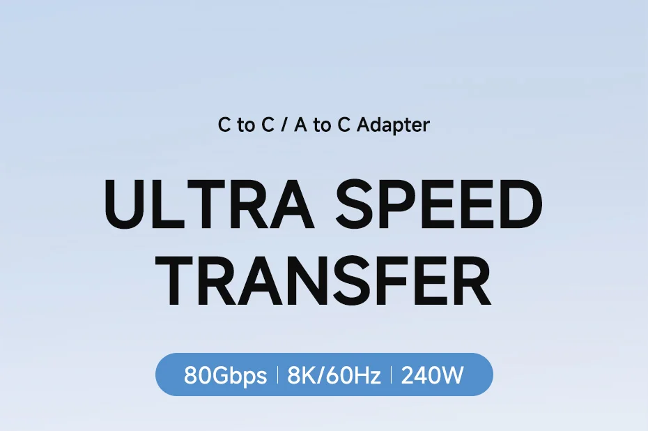 Hagibis USB-C Male to Male Adapter 80Gbps High-Speed