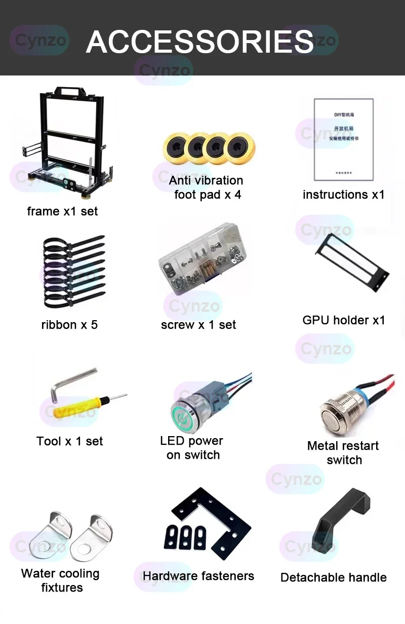 ITX MATX ATX Gamer Cabinet MOD Desktop PC Case Open Frame Rack Water Cooler Computer Gaming Chassis Vertical Personality DIY PC Case