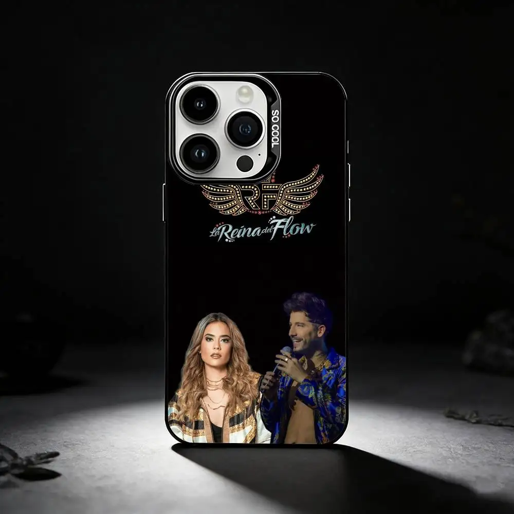 Queen of Flow La Reina Del Flow Colored Silver Phone Case