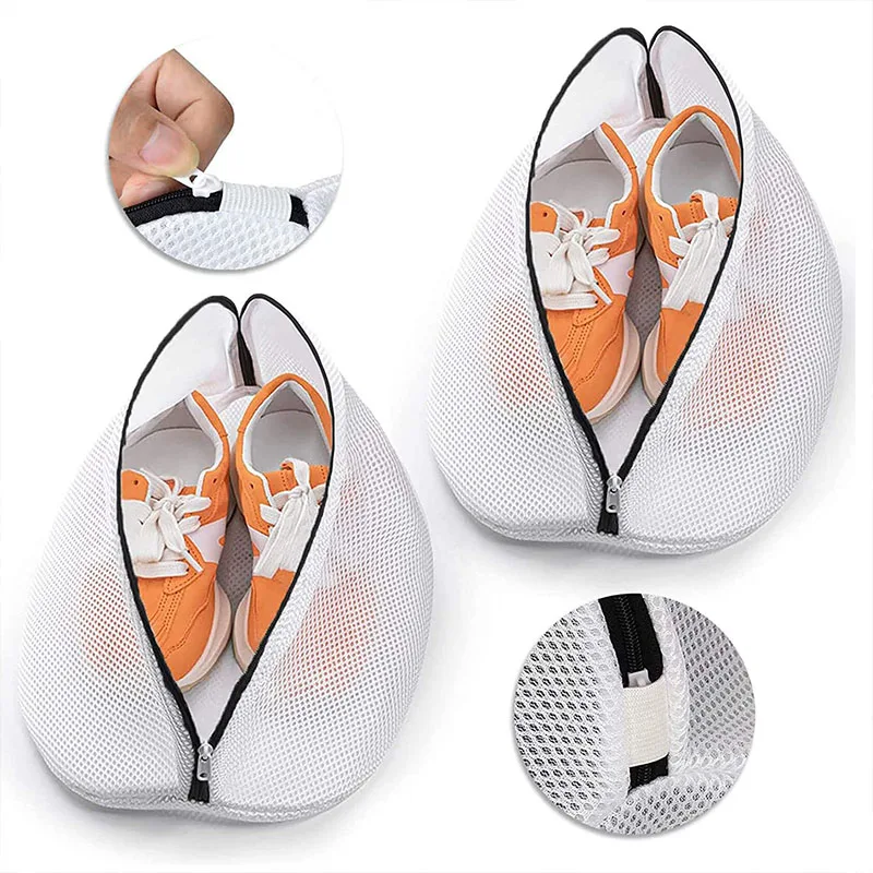 

2pcs Household Shoe Washing Bag Shoe Washing Mesh Bag Laundry Bag Washing Machine Special Filter Anti-deformation Washing Bag