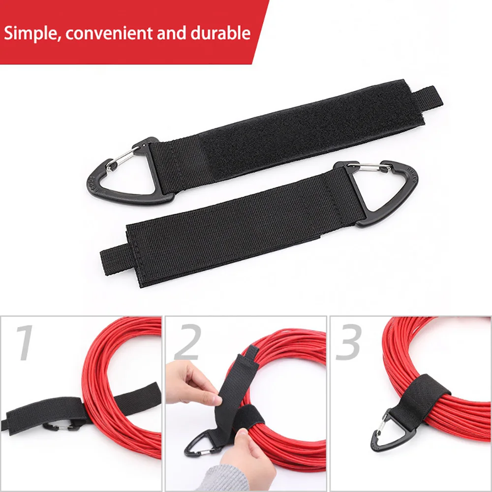 1/5/10Pcs Cord Organizer Holder with Triangle Buckle Wire Manager Power Cord Management Nylon Heavy Cord Storage Strap for Cable
