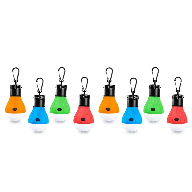 

ELOS-8 Pack светодиодный кемпинг, аксессуары для кемпинга для палатки, портативные фонари для палатки с зажимом для кемпинга, A