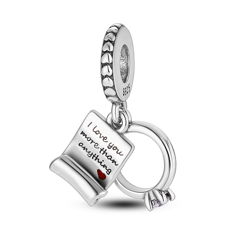 925 Silber Flugzeug Reise Abschluss Charm Mama Liebe Engel Perlen passend für Original Charm Armband Schmuckherstellung DIY Geschenk – Detail 31