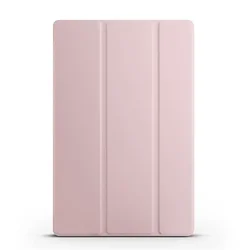 Deluxe Trifold PU Leather Tablet Stand Case - Tab P11 Plus TB - J616 (Pink)