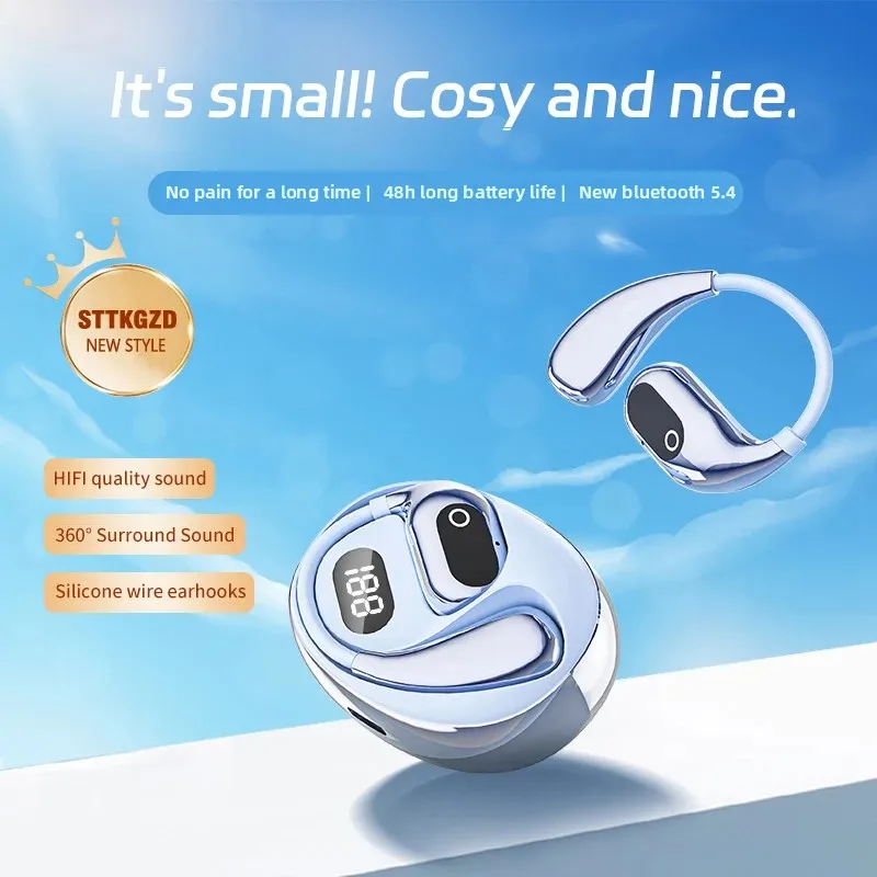 Wireless Bluetooth Headphones OWS Open Headset Air Conduction Ear Hook Earphones Handsfree Noise Canceling Audifonos Sports 2