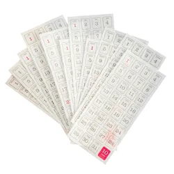 Year - Round Date Stickers for Planners and Scrapbooking - Adhesive Label Set for DIY Journals and Albums (B - 60 sheets)