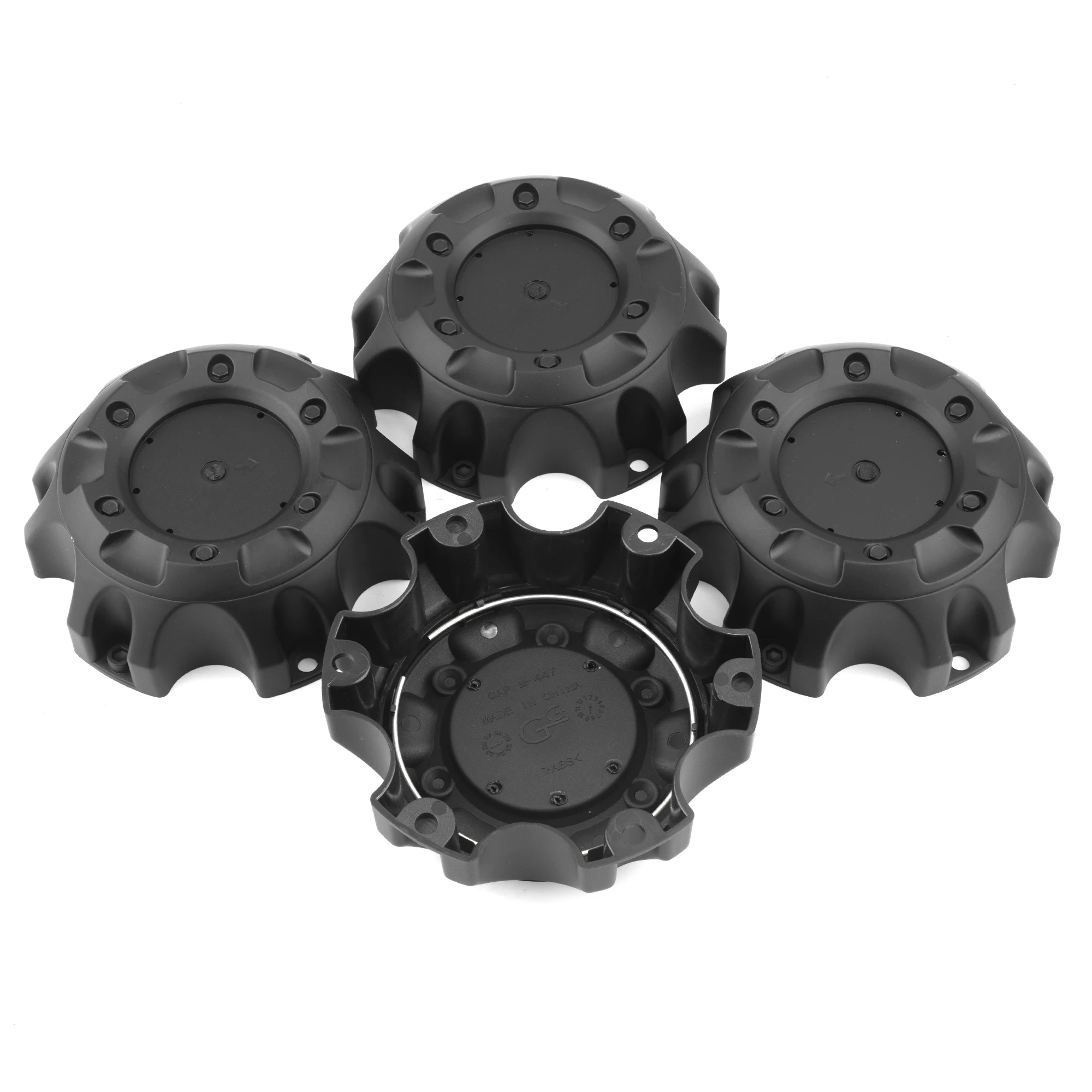 GTownworks 1/4개 141.5mm 외경 알로이 휠용 센터 캡 1001-58 1001-58C (FUEL 1001-58 휠 허브 캡 림 커버 자동차 스타일링용)