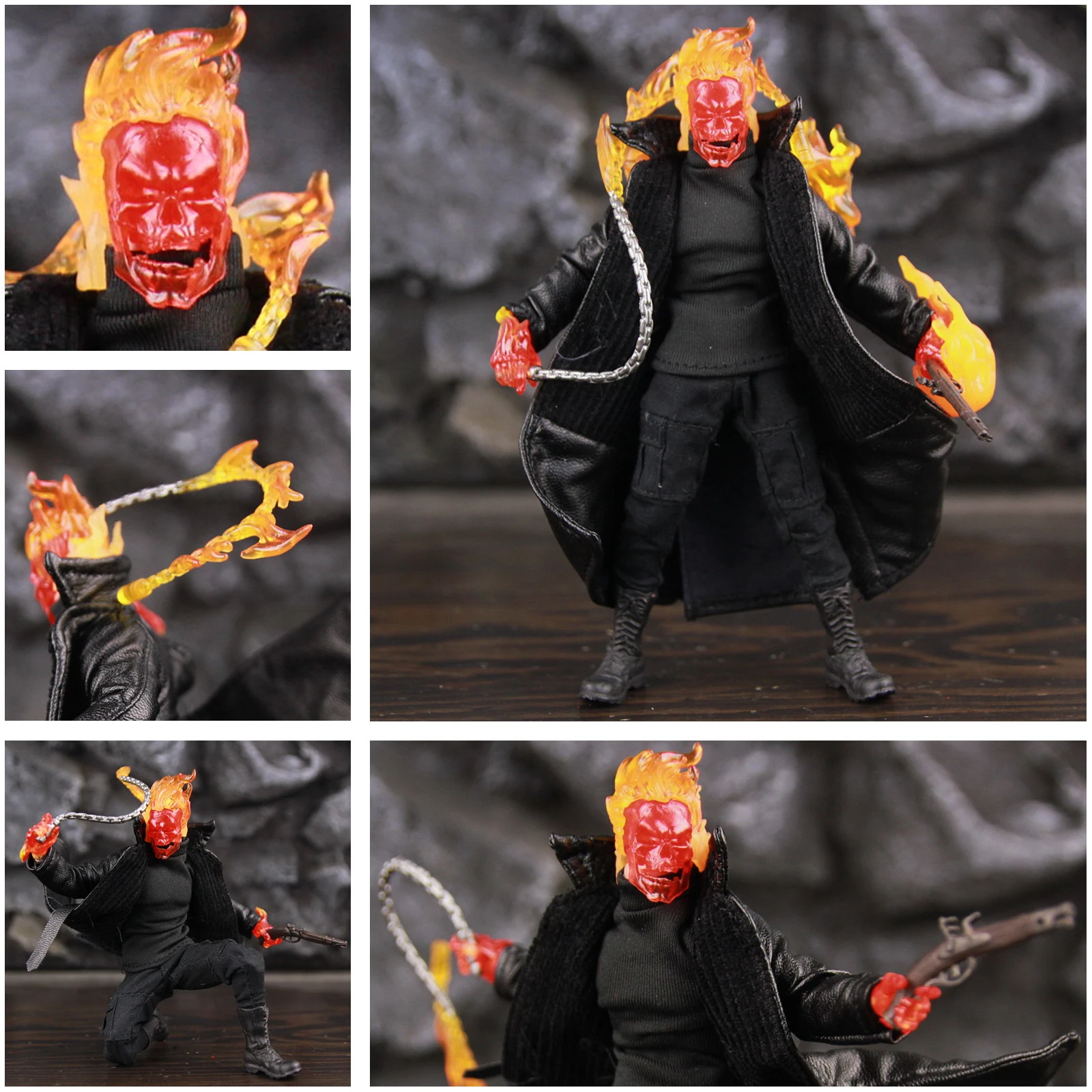 驚異ゴーストライダー6 アクションフィギュアファンタスティック4ジョニー炎伝説1 12 1 12服漫画映画のおもちゃモデル人形 Action Figures Aliexpress