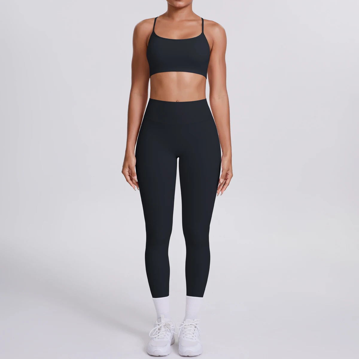 Women's Yoga Suit – Seamless Sports Bra & High Waist Leggings | Breathable Quick Dry Activewear