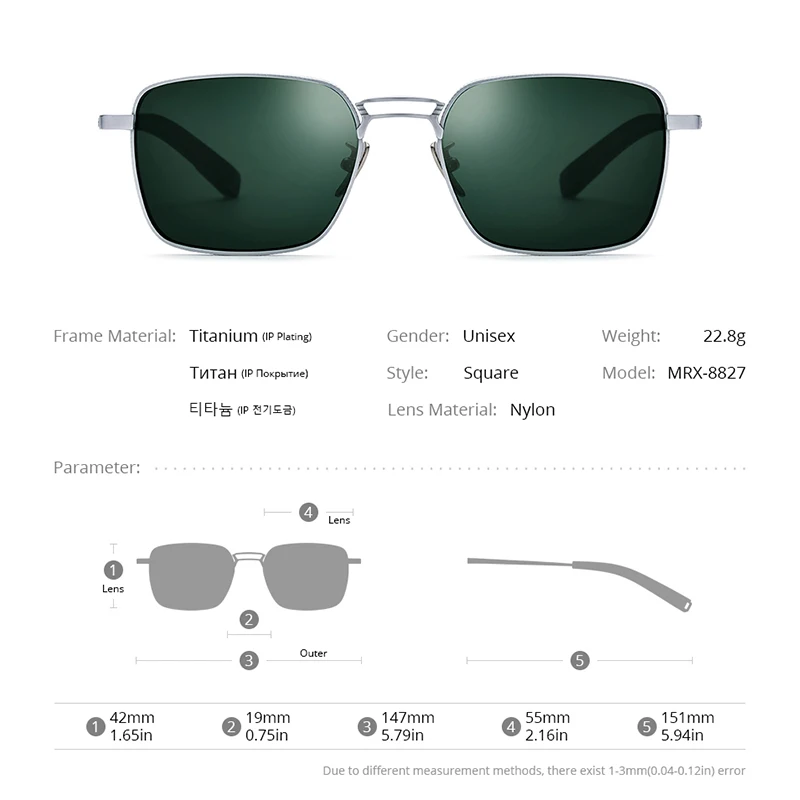 FONEX Titanium Sunglasses Men 2023 New Fashion Retro Vintage Square High Quality Nylon Lens UV400 Sun Glasses Women_voghion.com