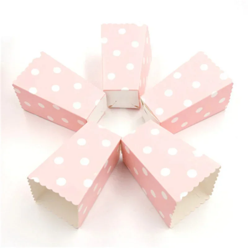 6pcs Popcorn Box/Cup Theme Party Decoration For kids Happy Birthday Christmas Wedding Party Baby Shower Supplies