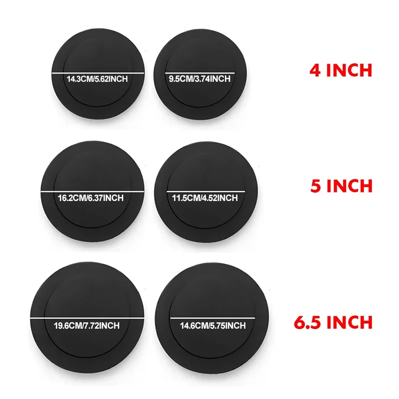 4/5/6.5 Inch Car Speaker Ring Bass Door Trim Sound Insulation Cotton Audio Self Adhesive Ring