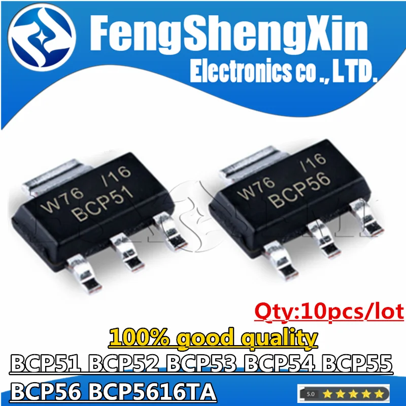 10pcs-lot-BCP51-BCP52-BCP53-BCP54-BCP55-BCP56-SOT223-BCP5616TA-BCP5616 ...