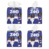 Custom Zeta Phi Beta Sorority Tissue Box Cover Square PU Leather ZOB Facial Tissues Holder for Office 2