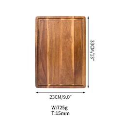 Premium Acacia Wood Cutting Board - Thick, Large, and Versatile (M)