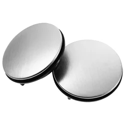 Toyvian 2pcs Sink Tap Hole Cover Kitchen Stainless Steel Faucet Hole Cover Compatible for Diameter 31-40mm