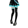 Anime Print Tights Cosplay Stockings Thigh-high Miku Socks for Role-playing Future Vocaloid Short Socks for Men And Women