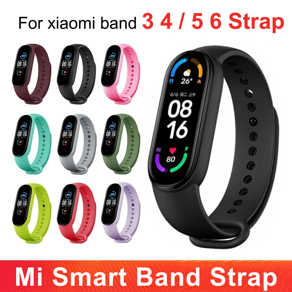 Ремешок сменный из ТПУ для Xiaomi Mi Smart Band 6 5/4 3 |