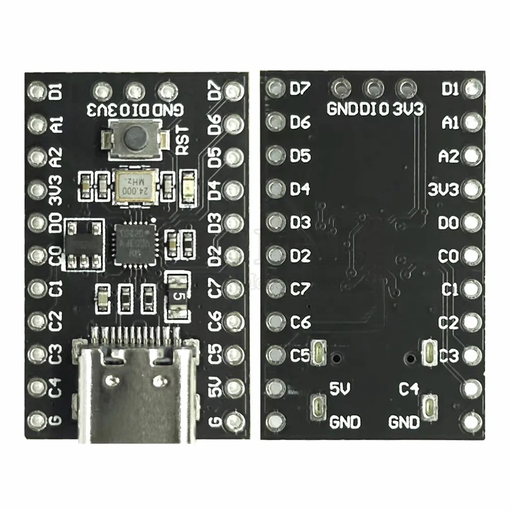 Ch32v003 entwicklung minimum system board für nano RISC-V ch32v003f4u6 chip TYPE-C usb 22pin