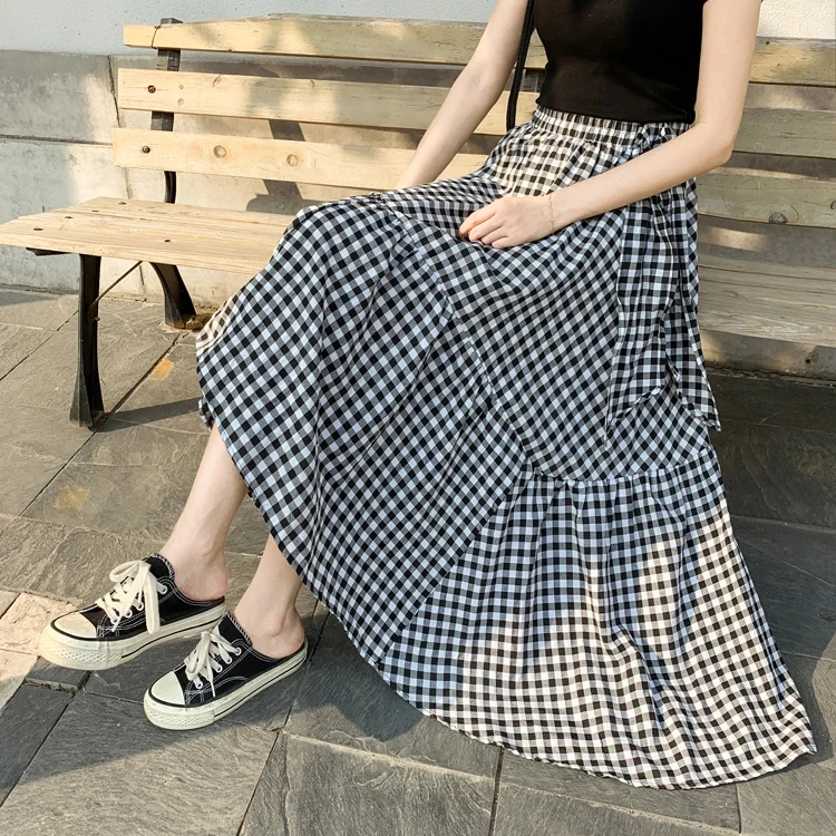 【ok.soon】 新品未使用⭐︎gingham check long skirt Discover the Uniqlo Gingham Skirt for Spring | TikTok