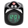 Projection Alarm Clock AAA Battery LED Desk Clock Cute Large Screen Time/Temperature Clock/Sleep Display Project Alarm Clock 2