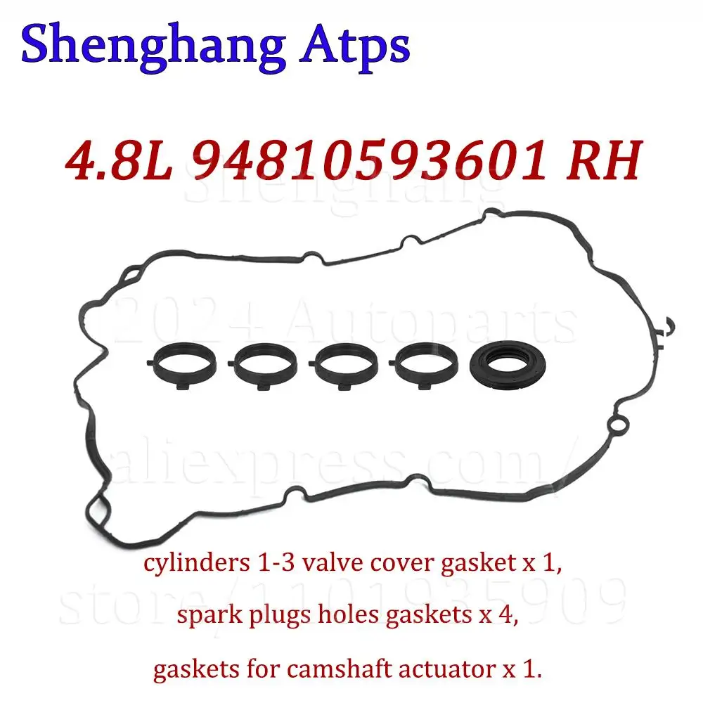 RH LH Engine Valve Cover Gasket For Porsche Panamera 3.6L 4.8L V6 V8 2010- 94610593600 94610593500 94810593601 94810593501