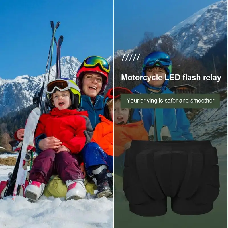 Kids Butt Hip Protection Padded Adjustable Figure Skating Shorts Crash Butt Pads for Hips Tailbone Unisex Ice Sports Children sports shorts,protective shorts,hip protective pads