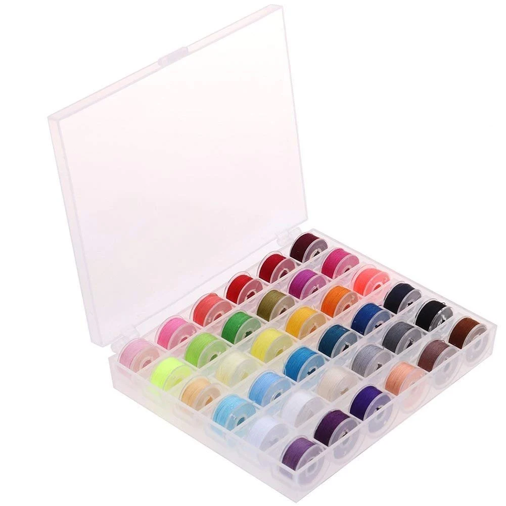 

36-color Spool Box Sewing Thread Bobbin Set Storage Box For Crafts Cross Stitch Tassels Party Decorations Household Supplies
